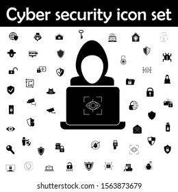 Hacker icon. Cyber security icons universal set for web and mobile