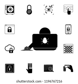 Hacker icon. Detailed set of cyber security. Premium graphic design. One of the collection icons for websites, web design, mobile app on white background