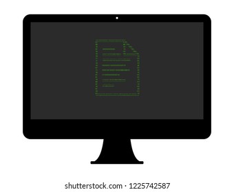 Hacker Icon - document