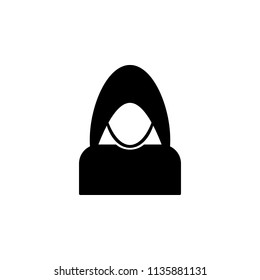 hacker icon. Element of cybersecurity icon for mobile concept and web apps. Glyph style hacker icon can be used for web and mobile on white background