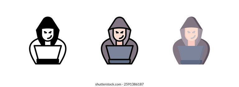 Hacker Icon Element For Design