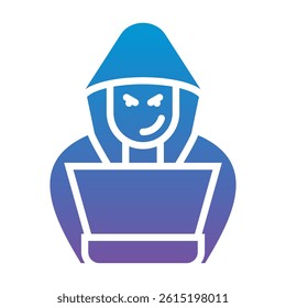 Hacker Icon Element For Design