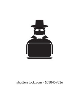 hacker icon. Elements of cyber security icon. Premium quality graphic design. Signs and symbols collection icon for websites, web design, mobile app, info graphics on white background