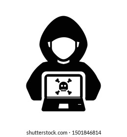 Hacker Icon, Hacking, Cyber Crime, Stealing Data