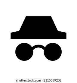 Hacker icon isolated on white background