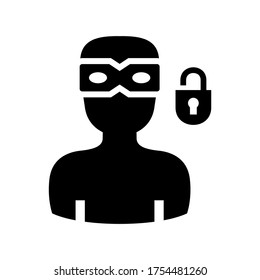 hacker icon or logo isolated sign symbol vector illustration - high quality black style vector icons
