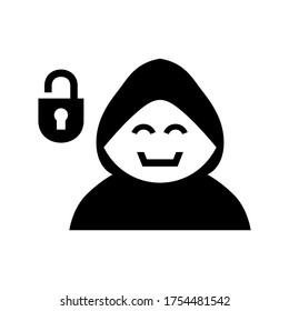 hacker icon or logo isolated sign symbol vector illustration - high quality black style vector icons
