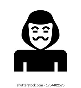 hacker icon or logo isolated sign symbol vector illustration - high quality black style vector icons
