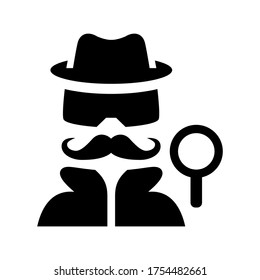 icono de hacker o logotipo símbolo de signo aislado ilustración vectorial - iconos vectoriales de estilo negro de alta calidad
