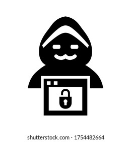 hacker icon or logo isolated sign symbol vector illustration - high quality black style vector icons
