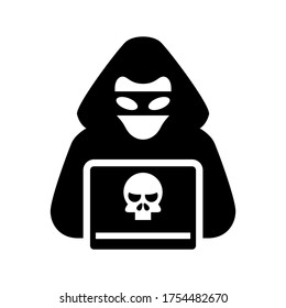 hacker icon or logo isolated sign symbol vector illustration - high quality black style vector icons
