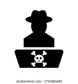 hacker icon or logo isolated sign symbol vector illustration - high quality black style vector icons
