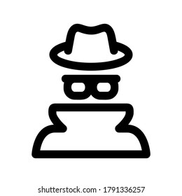 hacker icon or logo isolated sign symbol vector illustration - high quality black style vector icons
