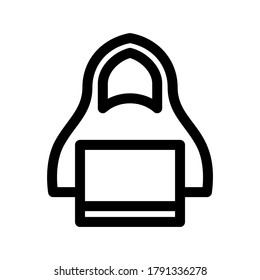 icono de hacker o logotipo símbolo de signo aislado ilustración vectorial - iconos vectoriales de estilo negro de alta calidad
