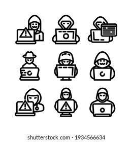 hacker icon or logo isolated sign symbol vector illustration - Collection of high quality black style vector icons
