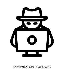 hacker icon or logo isolated sign symbol vector illustration - high quality black style vector icons
