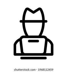 hacker icon or logo isolated sign symbol vector illustration - high quality black style vector icons
