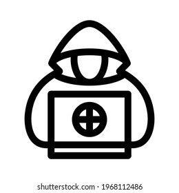 hacker icon or logo isolated sign symbol vector illustration - high quality black style vector icons
