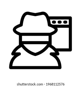 hacker icon or logo isolated sign symbol vector illustration - high quality black style vector icons
