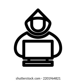 hacker icon or logo isolated sign symbol vector illustration - high quality black style vector icons
