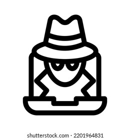 hacker icon or logo isolated sign symbol vector illustration - high quality black style vector icons
