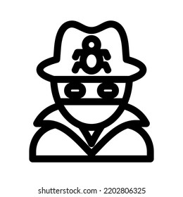 hacker icon or logo isolated sign symbol vector illustration - high quality black style vector icons
