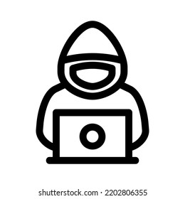 hacker icon or logo isolated sign symbol vector illustration - high quality black style vector icons
