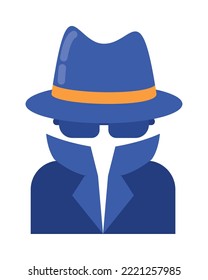 Hackersymbol auf weißem Hintergrund