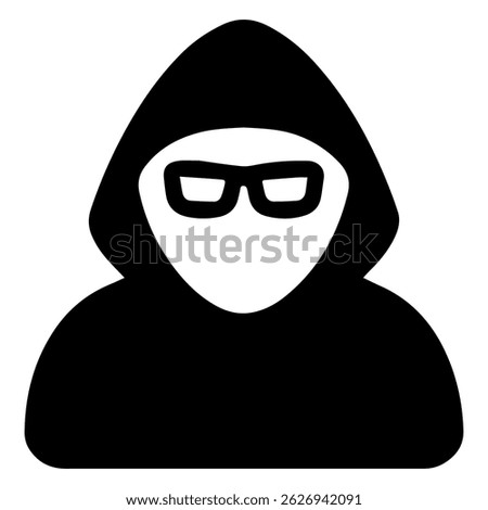 Hacker icon on white background vector
Vector cybersecurity icon