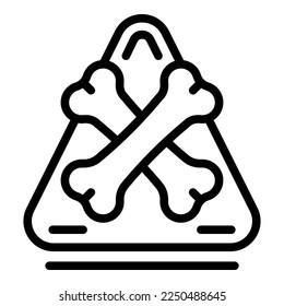 Hacker icon outline vector. Cyber crime. Internet security