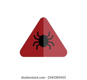 Hacker icon .Pirated software, malicious content and link icon. Pirate integrated and spider. Theft Risk.