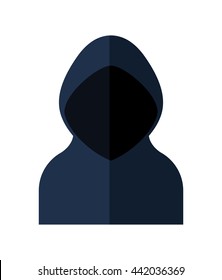 hacker icon. Security and warning design. vector graphic