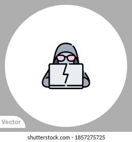 Hacker icon sign vector,Symbol, logo illustration for web and mobile