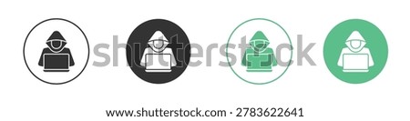 Hacker icon, Simple vector graphics pack