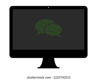 Hacker Icon - speech buubles