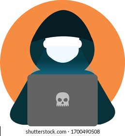 Hacker icon symbol vector illustration
