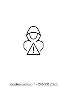 hacker icon, Vector best line icon.