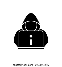 Hacker icon vector design templates on white background