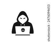 Hacker icon vector. EPS 10 editable vector