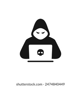 Hacker icon vector. EPS 10 editable vector
