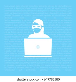 Hacker Icon. vector illustration