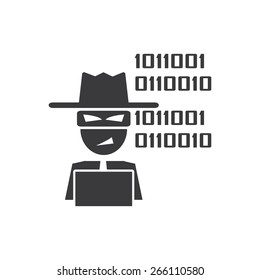 Hacker icon. vector illustration EPS 10