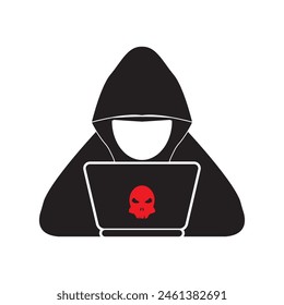 HACKER ICON VECTOR ILLUSTRATION SYMBOL DESIGN