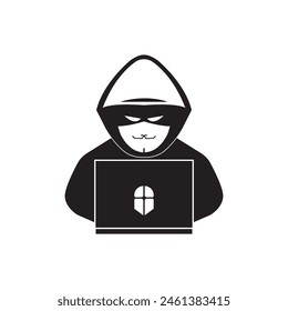 HACKER ICON VECTOR ILLUSTRATION SYMBOL DESIGN