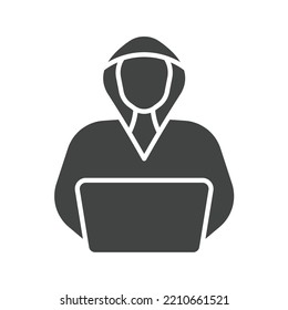 Hacker icon vector image. Can also be used for Cyber Security. Suitable for mobile apps, web apps and print media.