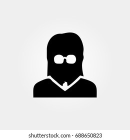 hacker icon. vector sign symbol on white background