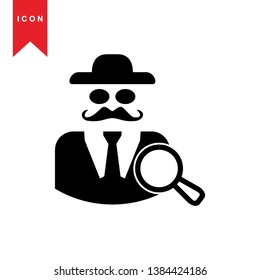 Hacker icons with bug virus crack worm spam isolated vector illustration - Vector

