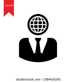 Hacker icons with bug virus crack worm spam isolated vector illustration - Vector
