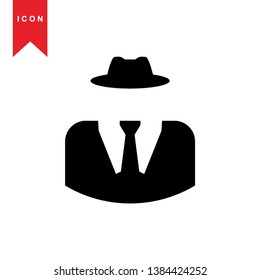 Hacker icons with bug virus crack worm spam isolated vector illustration - Vector
