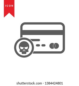 Hacker icons with bug virus crack worm spam isolated vector illustration - Vector
